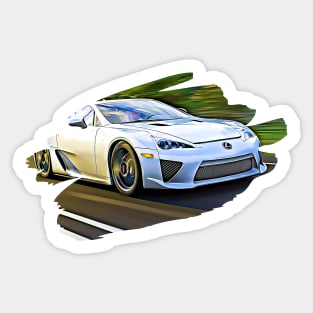 LFA Race Art Print Sticker